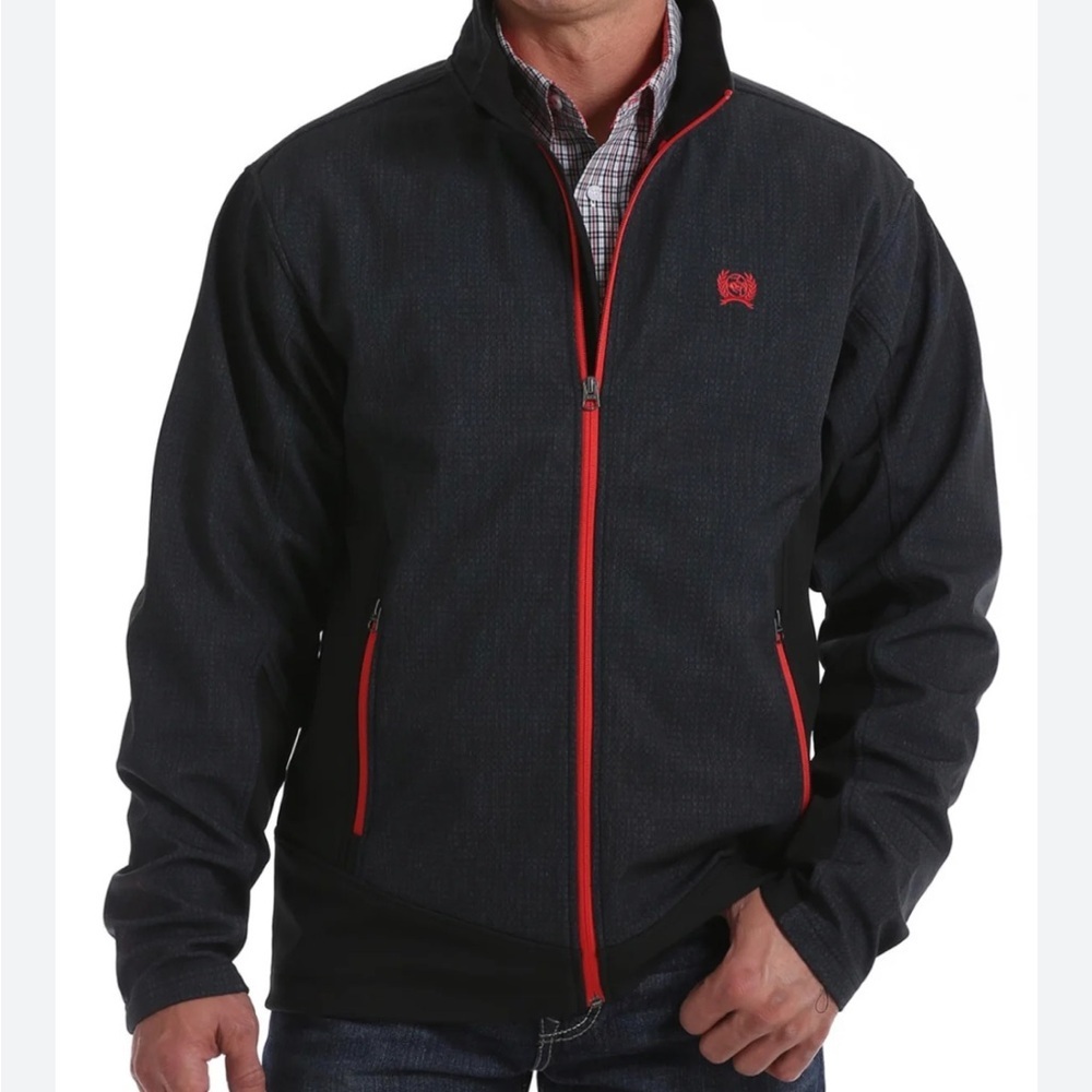 CINCH Men's Bonded Softshell Jacket Black Size Large